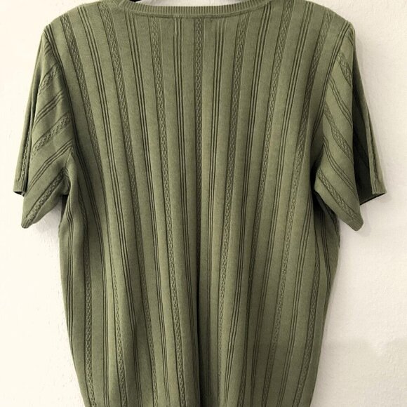 VINTAGE ALFRED DUNNER SHORT SLEEVE SWEATER TOP 1X - Picture 3 of 7